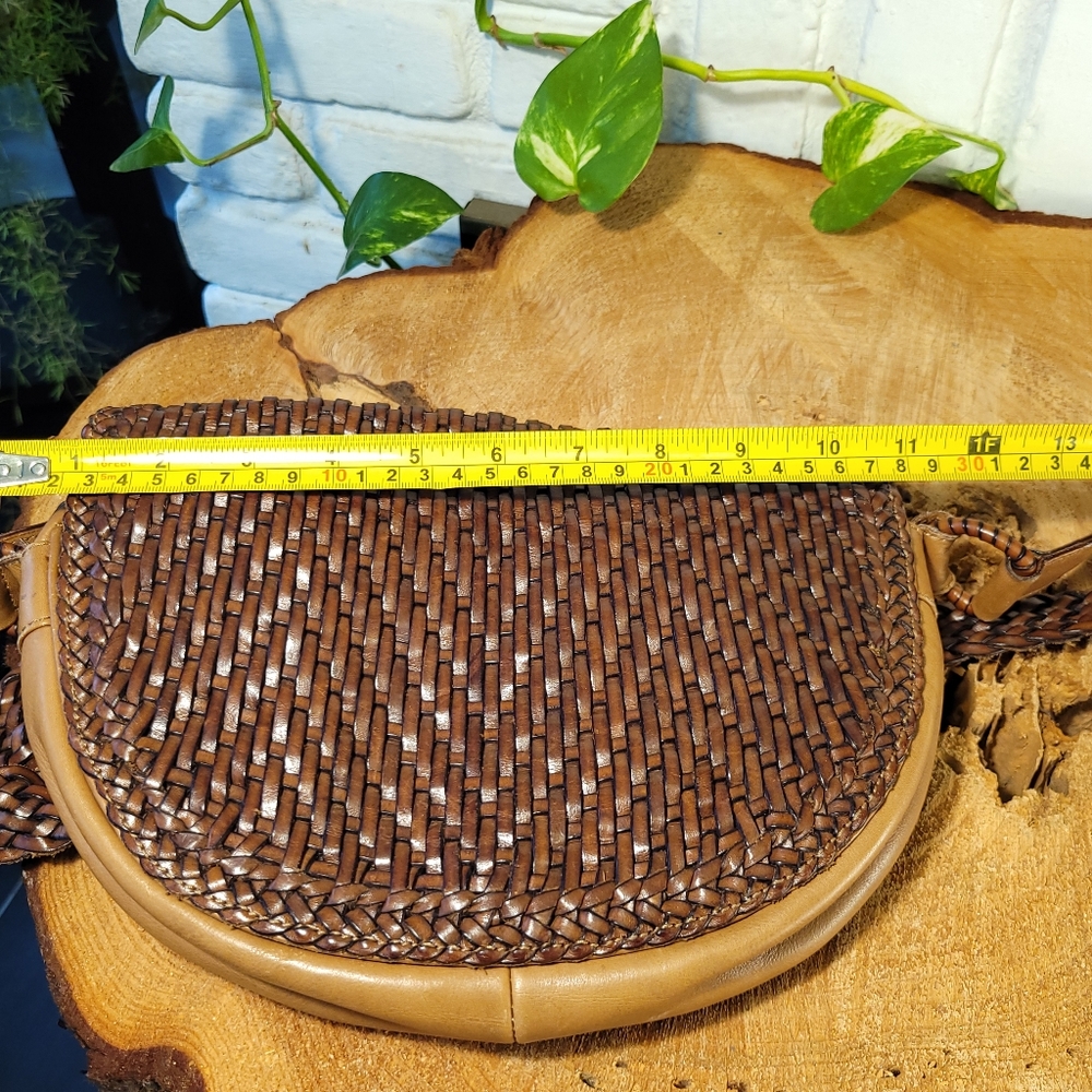 De Vecchi Italian Woven Leather Bag - Picture 11 of 15